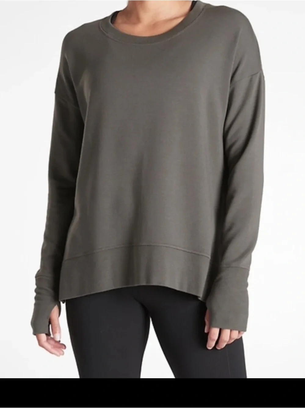 Athleta Luxe Recovery Light Weight Sweatshirt Small - Picture 2 of 10
